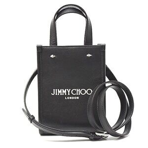 JIMMY CHOO Black Leather Tote Bag